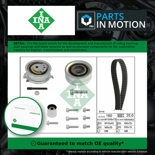 Timing belt kit fits audi - belt,