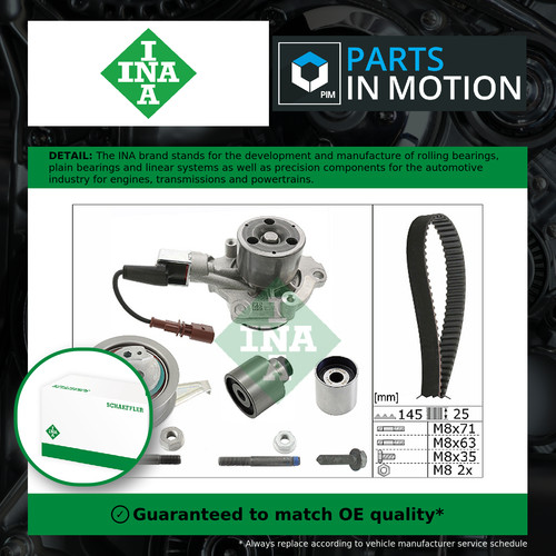Timing belt water pump kit - belt,